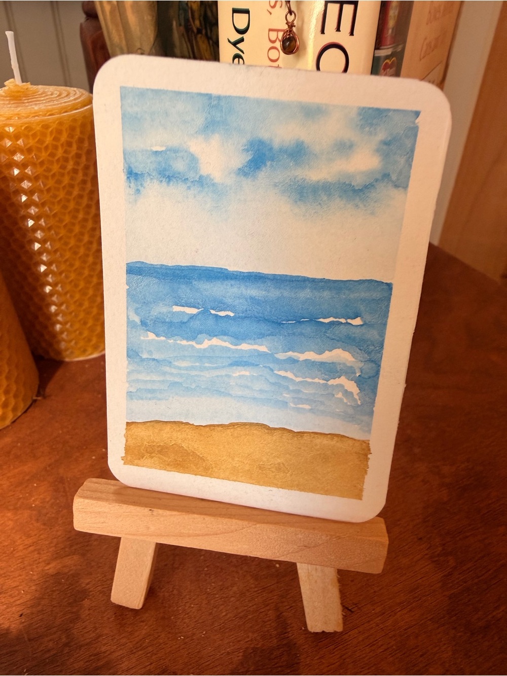 Tiny Moments | Original Ocean Watercolor Study | Miniature Coastal Painting